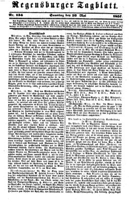 Regensburger Tagblatt Samstag 16. Mai 1857