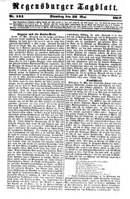 Regensburger Tagblatt Dienstag 26. Mai 1857