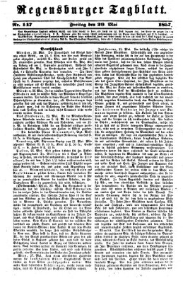 Regensburger Tagblatt Freitag 29. Mai 1857