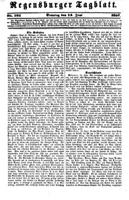 Regensburger Tagblatt Sonntag 14. Juni 1857