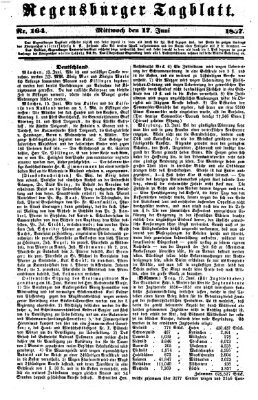 Regensburger Tagblatt Mittwoch 17. Juni 1857