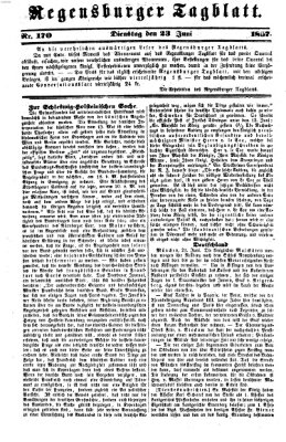 Regensburger Tagblatt Dienstag 23. Juni 1857