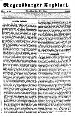 Regensburger Tagblatt Dienstag 21. Juli 1857