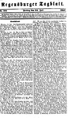 Regensburger Tagblatt Freitag 24. Juli 1857