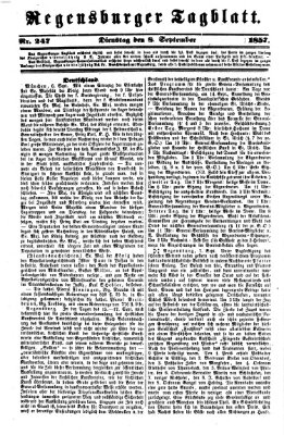 Regensburger Tagblatt Dienstag 8. September 1857