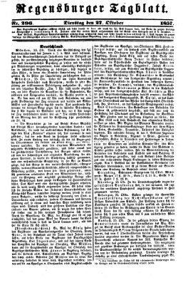 Regensburger Tagblatt Dienstag 27. Oktober 1857