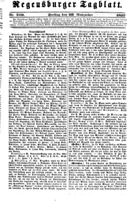 Regensburger Tagblatt Freitag 20. November 1857