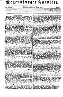 Regensburger Tagblatt Dienstag 8. Dezember 1857