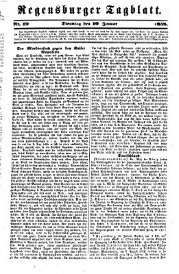 Regensburger Tagblatt Dienstag 19. Januar 1858