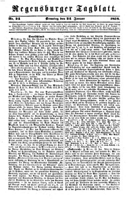 Regensburger Tagblatt Sonntag 24. Januar 1858