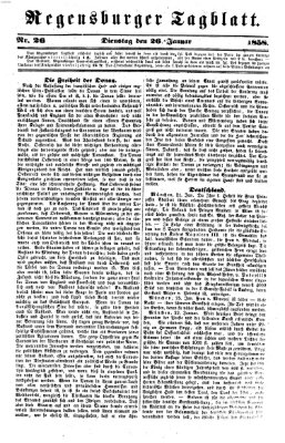 Regensburger Tagblatt Dienstag 26. Januar 1858