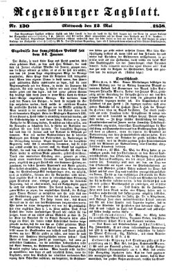 Regensburger Tagblatt Mittwoch 12. Mai 1858