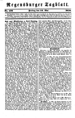 Regensburger Tagblatt Freitag 14. Mai 1858