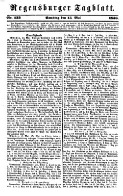 Regensburger Tagblatt Samstag 15. Mai 1858