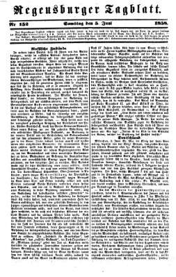 Regensburger Tagblatt Samstag 5. Juni 1858