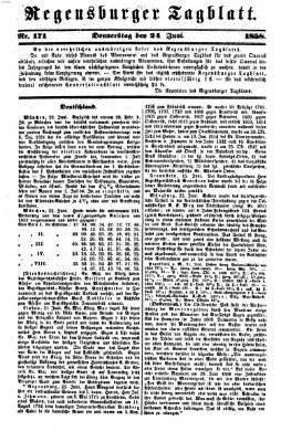 Regensburger Tagblatt Donnerstag 24. Juni 1858