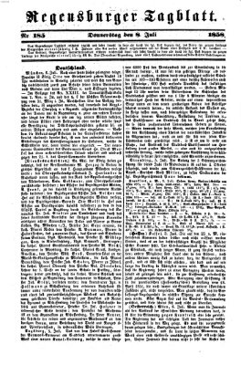 Regensburger Tagblatt Donnerstag 8. Juli 1858