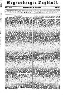 Regensburger Tagblatt Freitag 8. Oktober 1858