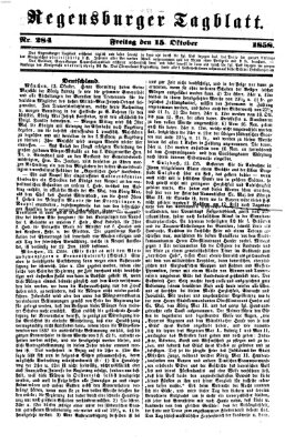 Regensburger Tagblatt Freitag 15. Oktober 1858