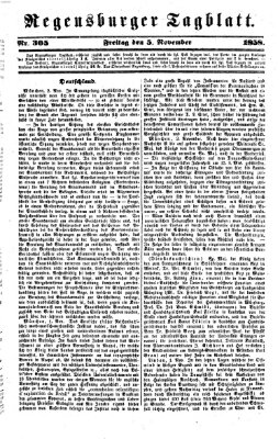 Regensburger Tagblatt Freitag 5. November 1858