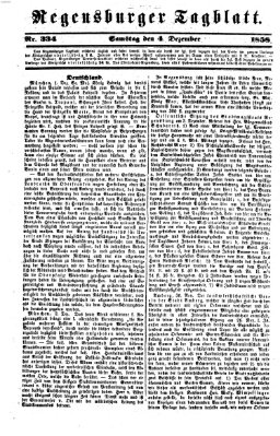 Regensburger Tagblatt Samstag 4. Dezember 1858