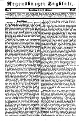 Regensburger Tagblatt Samstag 1. Januar 1859