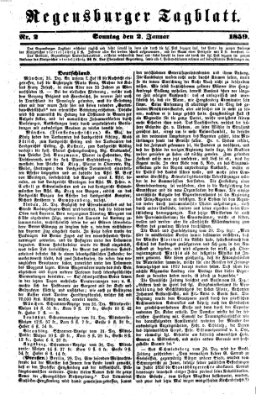 Regensburger Tagblatt Sonntag 2. Januar 1859