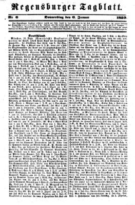 Regensburger Tagblatt Donnerstag 6. Januar 1859