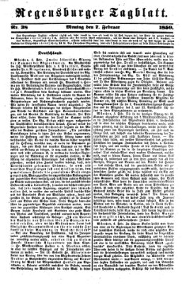 Regensburger Tagblatt Montag 7. Februar 1859