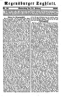 Regensburger Tagblatt Donnerstag 24. Februar 1859