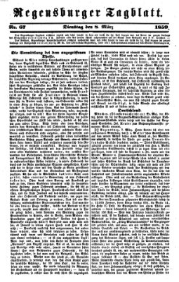 Regensburger Tagblatt Dienstag 8. März 1859