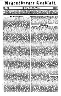 Regensburger Tagblatt Freitag 11. März 1859