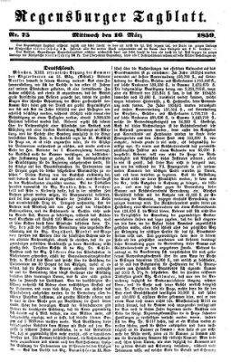 Regensburger Tagblatt Mittwoch 16. März 1859