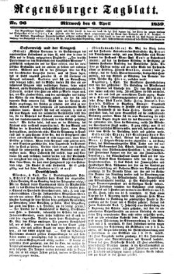 Regensburger Tagblatt Mittwoch 6. April 1859