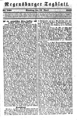 Regensburger Tagblatt Dienstag 12. April 1859