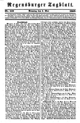 Regensburger Tagblatt Sonntag 1. Mai 1859