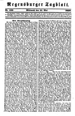 Regensburger Tagblatt Mittwoch 11. Mai 1859