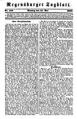 Regensburger Tagblatt Sonntag 15. Mai 1859