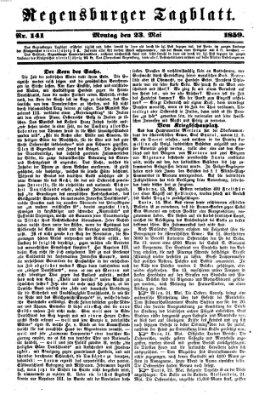 Regensburger Tagblatt Montag 23. Mai 1859