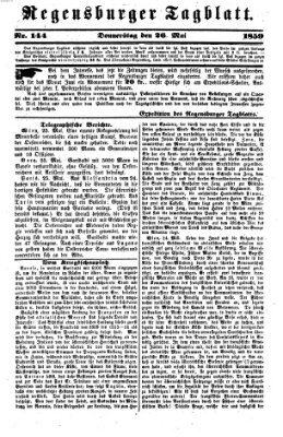 Regensburger Tagblatt Donnerstag 26. Mai 1859