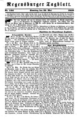 Regensburger Tagblatt Samstag 28. Mai 1859