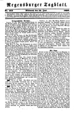 Regensburger Tagblatt Mittwoch 15. Juni 1859