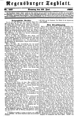 Regensburger Tagblatt Sonntag 19. Juni 1859