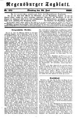 Regensburger Tagblatt Dienstag 28. Juni 1859