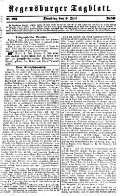 Regensburger Tagblatt Dienstag 5. Juli 1859