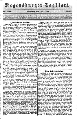 Regensburger Tagblatt Sonntag 10. Juli 1859