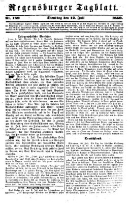 Regensburger Tagblatt Dienstag 12. Juli 1859