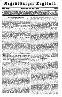 Regensburger Tagblatt Dienstag 19. Juli 1859