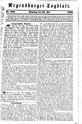 Regensburger Tagblatt Samstag 23. Juli 1859