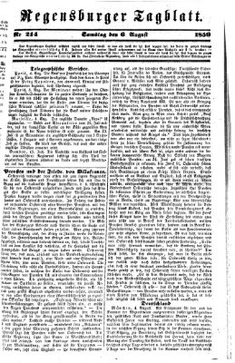 Regensburger Tagblatt Samstag 6. August 1859